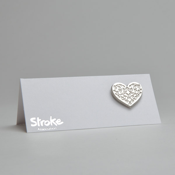 Silver on sale heart pin